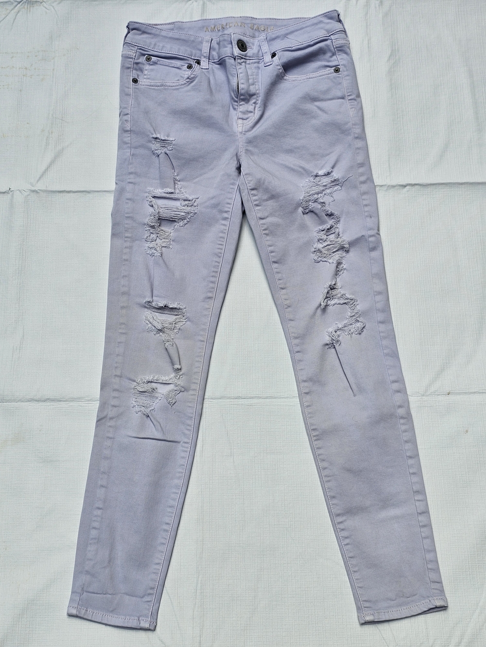 American Eagle Outfitters Lavender Skinny Jeans 6